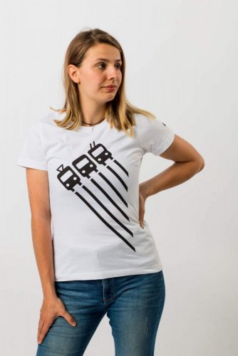 Trakce - triko dámské bílé - Velikost oblečení: L