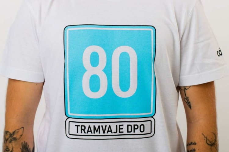 80 km/h tramvaj dpo triko pánské