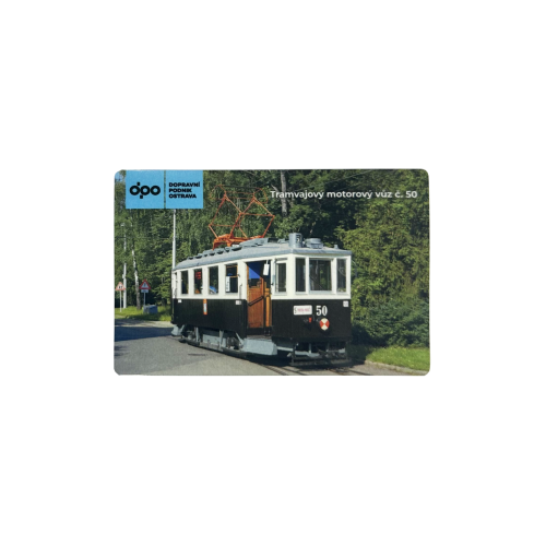 Dopravácké magnetky s ikonickými vozy - Druh: Retro magnetky, Typ: Tramvajový motorový vůz č.50